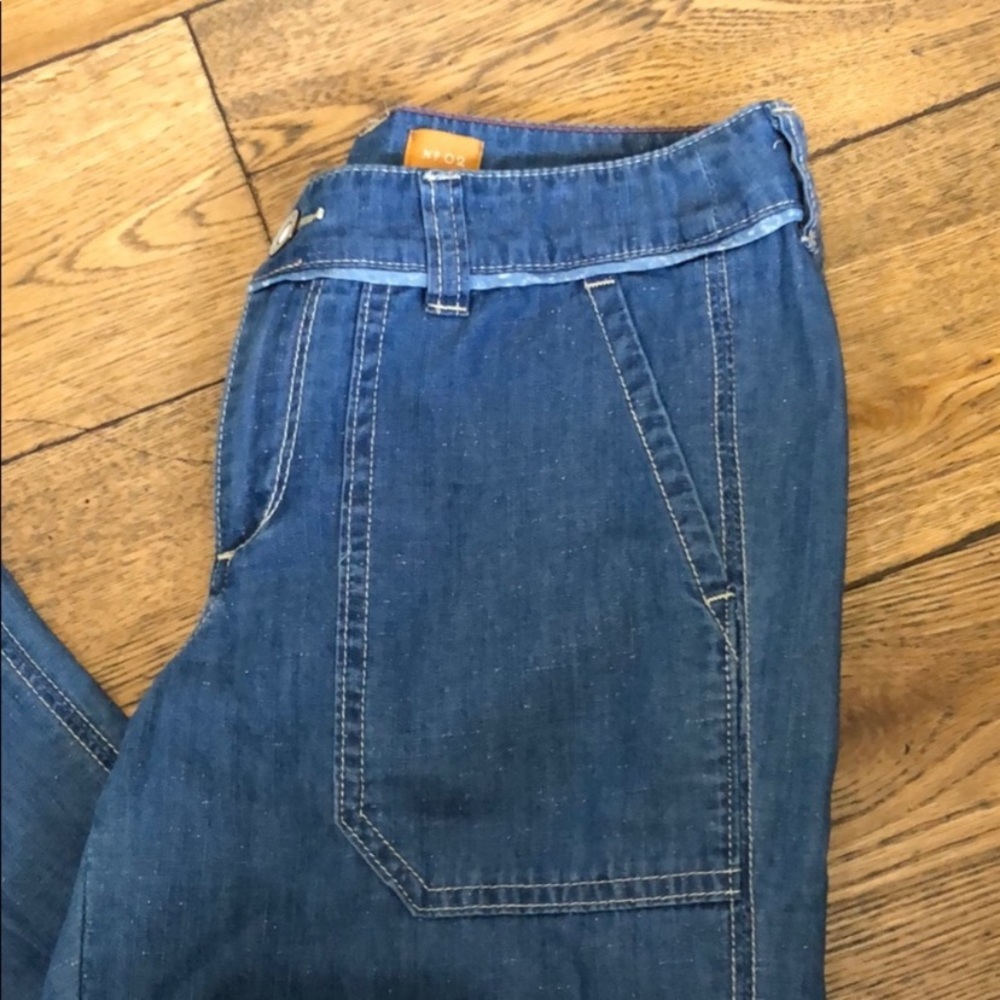 Anthropologie Pilcro Wide-Leg Chambray Jeans 2 - Picture 4 of 8